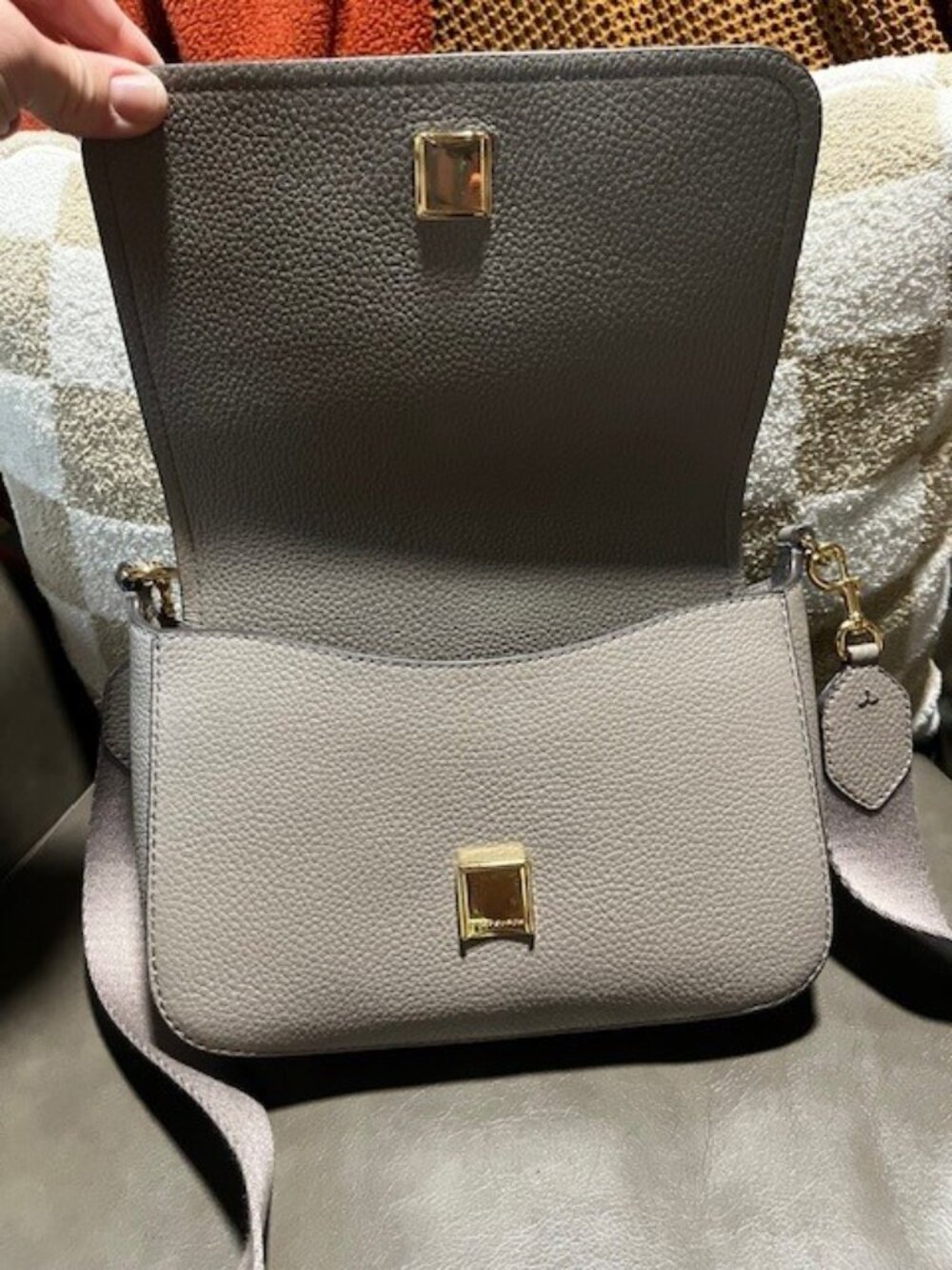 Tory Burch Light Grey Crossbody - Picture 3 of 7